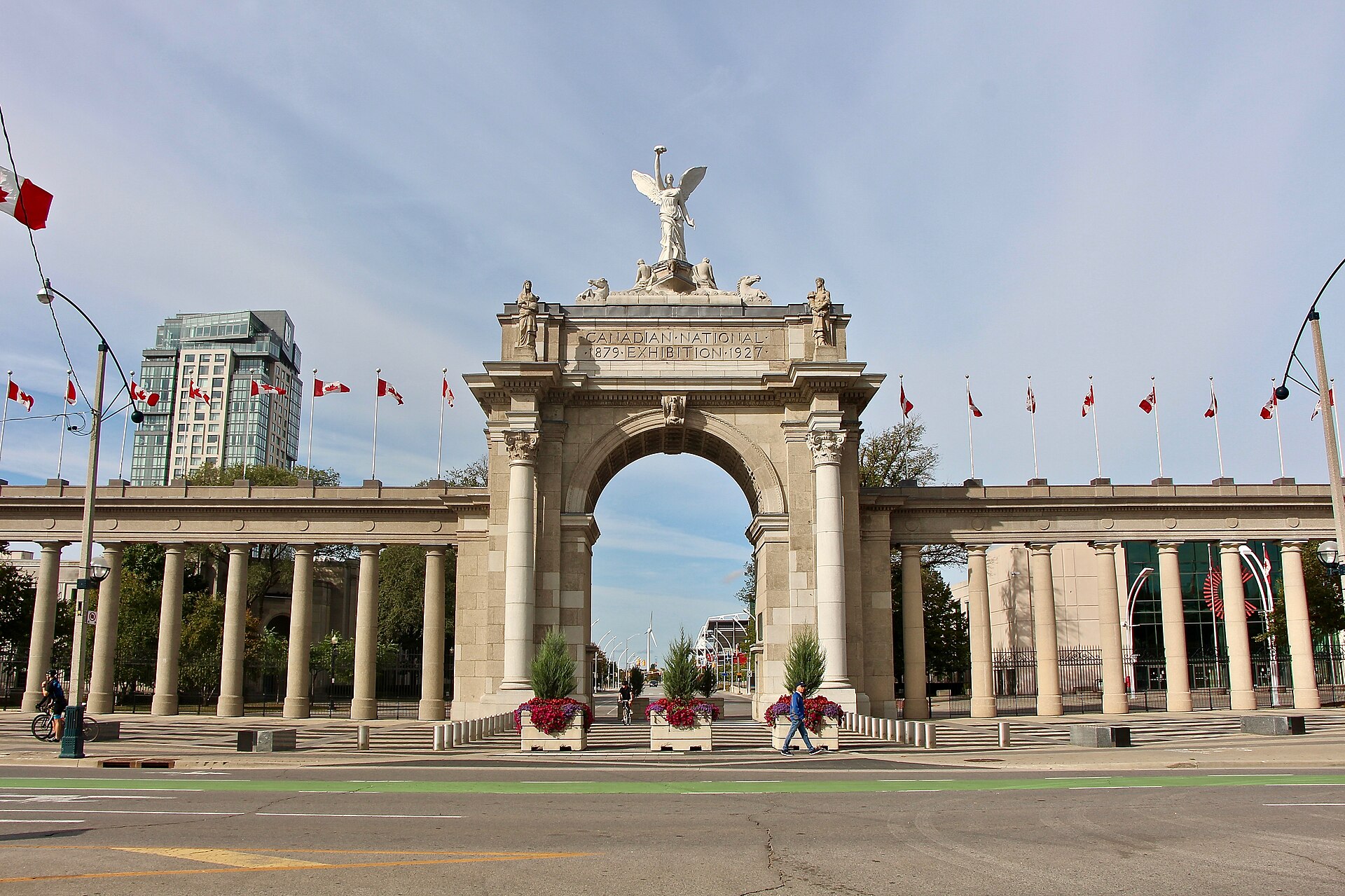 Princes’ Gates at Exhibition Place, Toronto, the landmark you pass on the way to the castle on Dufferin Street.
